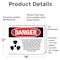 Signmission Radiation & Laser Sign, 12 in H x 18 in W, Vinyl Decal, Rectangle OS-2PACK-DS-D-1218-L-2527 - alternate 4